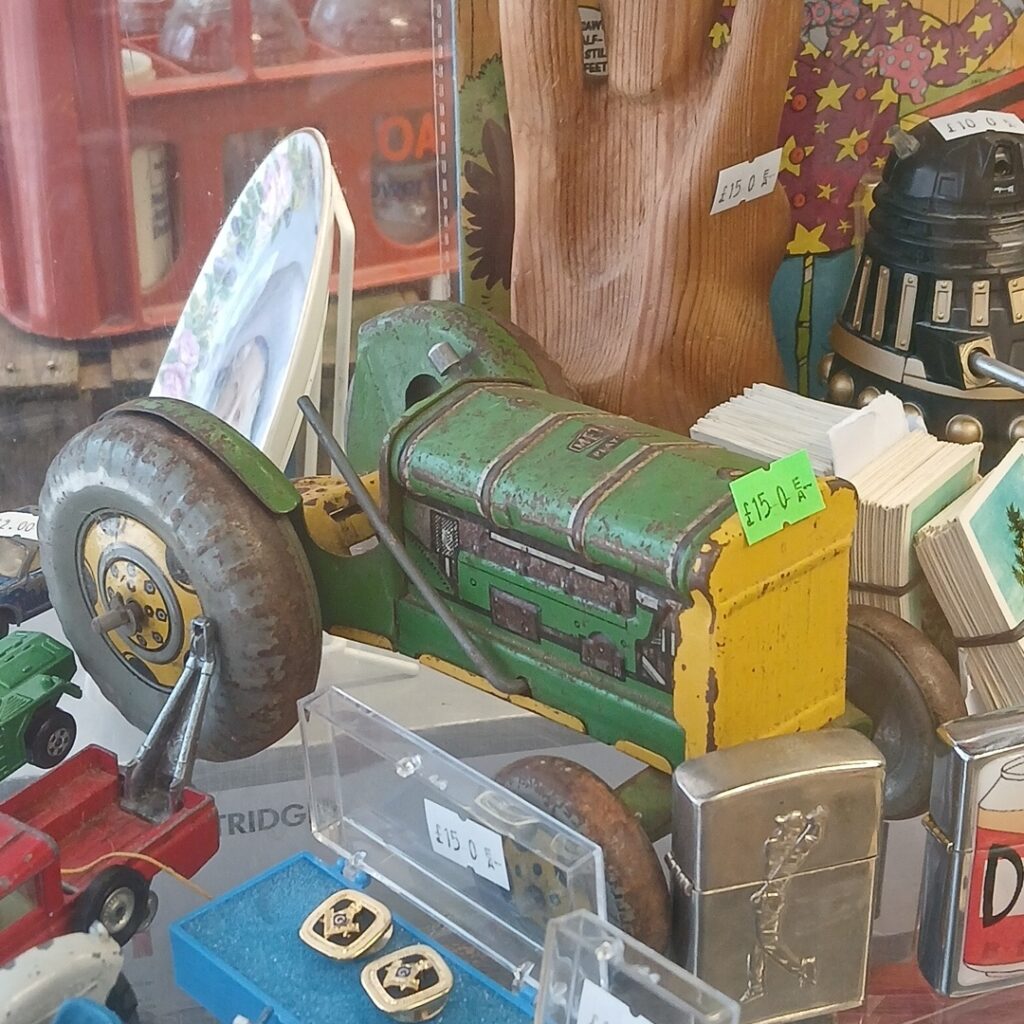 Retro Metal Tractor Metoy Playthings Model Farm Toy Rare Great Condition
