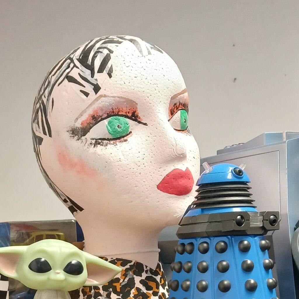 Handmade Polystyrene Mannequin Head By Hetties Heads