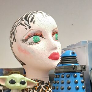 Handmade Polystyrene Mannequin Head By Hetties Heads