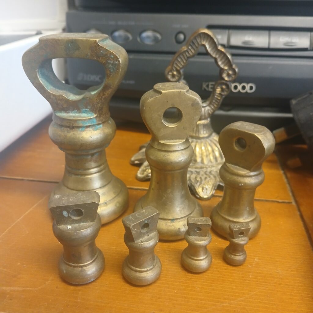 Set of Brass Bell Weights