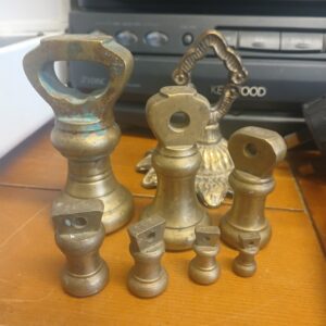 Set of Brass Bell Weights
