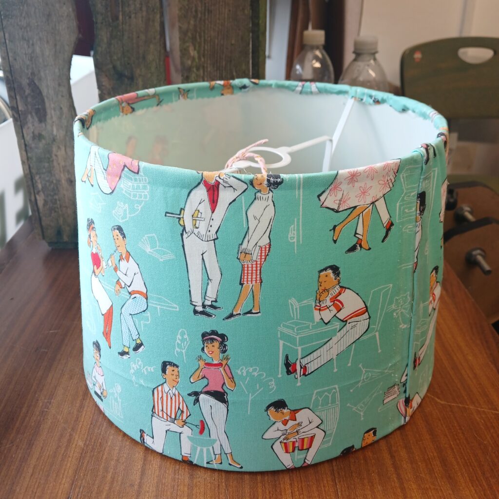 Retro Lamp Shade Handmade 1970s Style