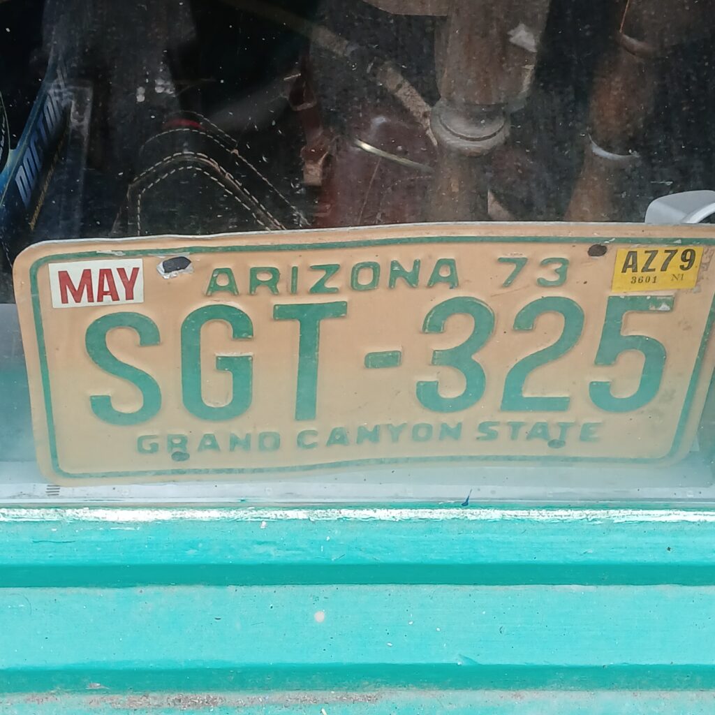 Arizona Number Plate SGT