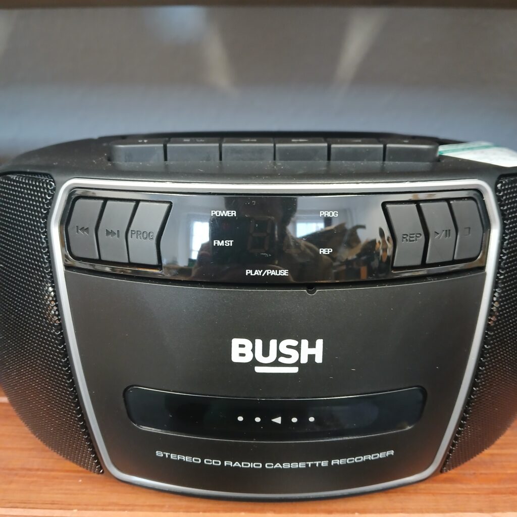 Retro CD Player With Cassette Tape And Radio