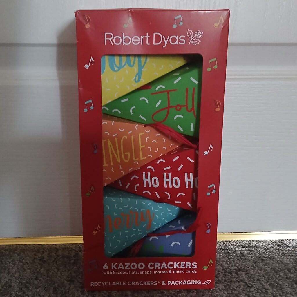 Christmas seasonal Kazoo Crackers