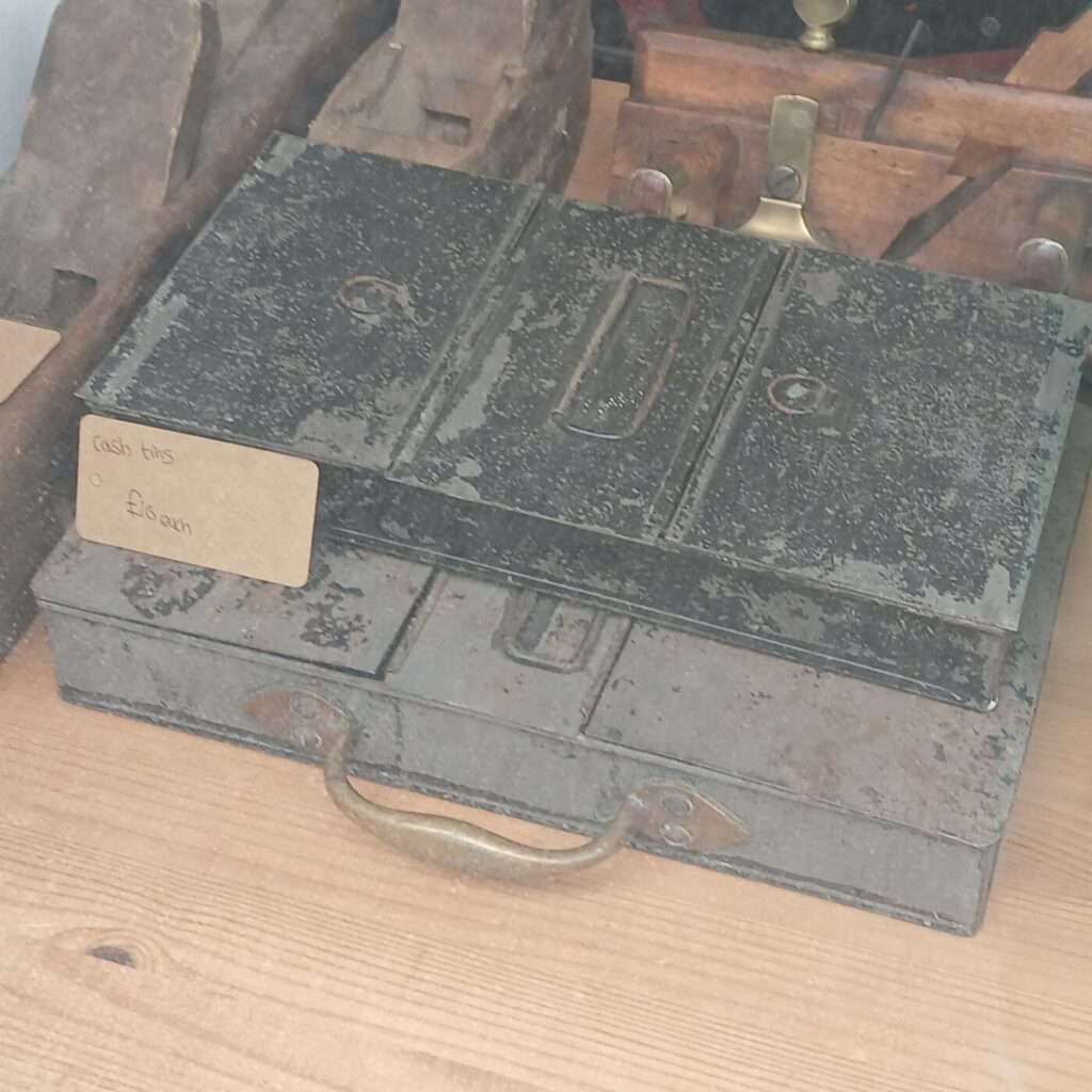 Cash Tins Metal Working Condition